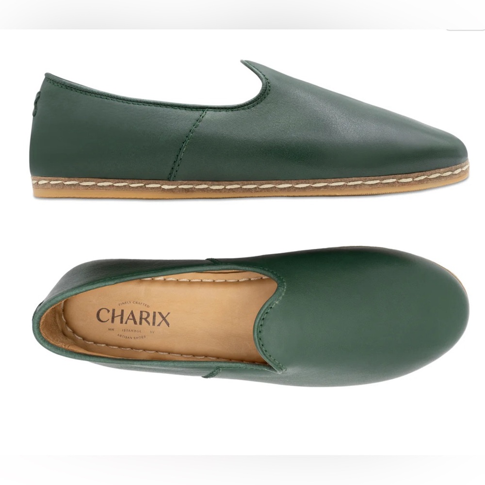 Charix Revive Hunter Green Slip On Flat Loafer Shoes Size 40.5 (9.5)